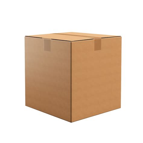 blank brown cardboard box isolated on transparent background 44813156 PNG