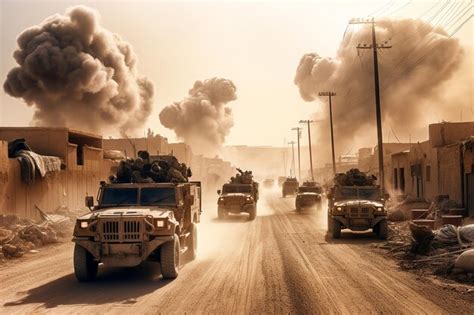 Premium AI Image | Soldiers on the battlefield