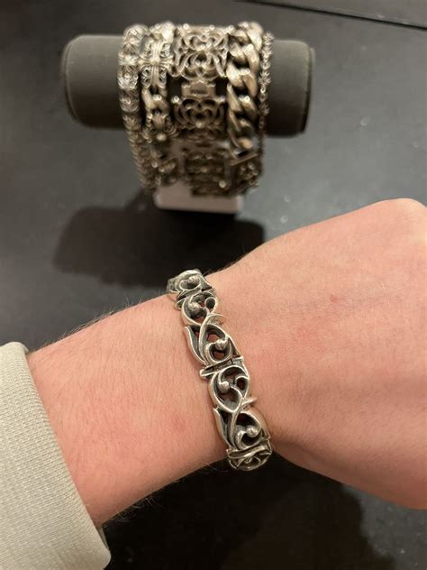 Chrome Hearts Chrome hearts eternity vine bracelet silver | Grailed