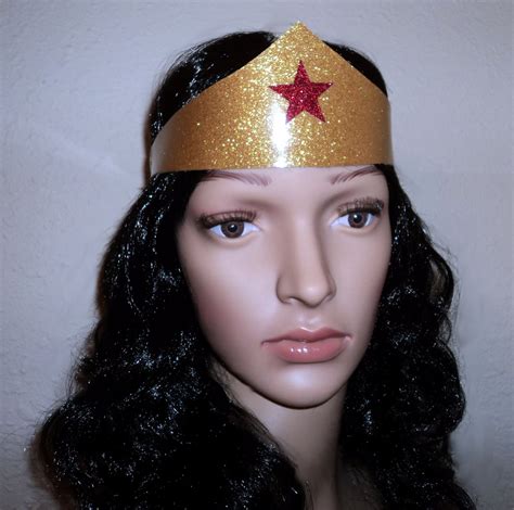 Classic Wonder Woman Costume Accessories Set Tiara and Cuffs - Etsy