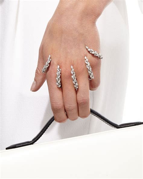 кольцо на 2 фаланги золото - Поиск в Google | Diamond hand bracelet ...