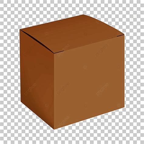 mockup kotak kardus kosong bisnis web realistis png  vektor