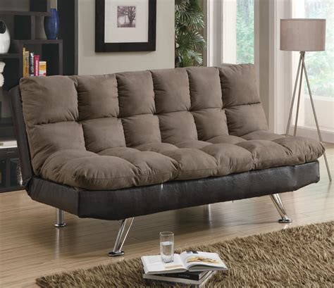 Micro Fiber Vinyl Futon Sofa Sleeper By Coaster Sleepworks