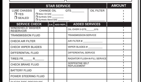 Jiffy Lube Receipt Template Multipart Oil Change forms | williamson-ga.us