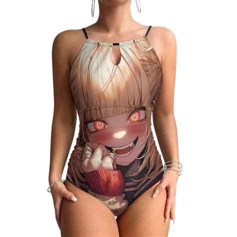 Himiko Toga Women's One-piece Swimsuit Bathing Suits High Neck Tummy