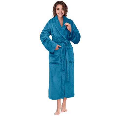 pavilia premium womens plush soft robe fluffy warm fleece bathrobe