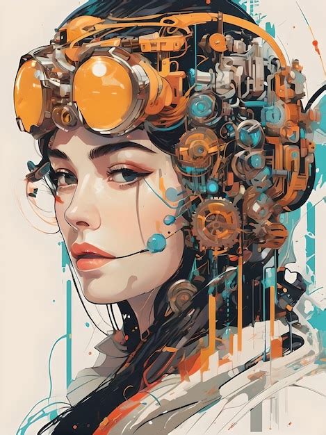 Premium Photo | Techno Tempest Futuristic Aegis Unleashed