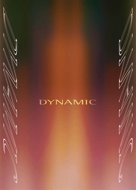 dynamic blank poster