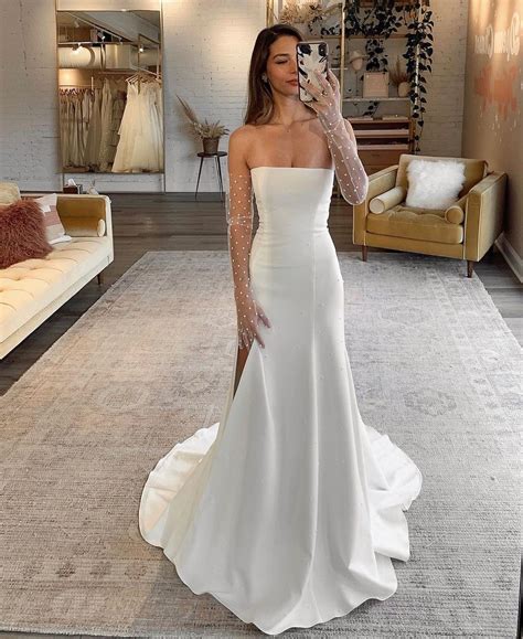 fit  flare wedding dresses   deer pearl flowers