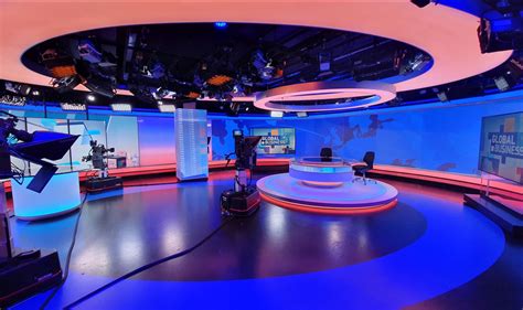 CGTN London Broadcast Set Design Gallery