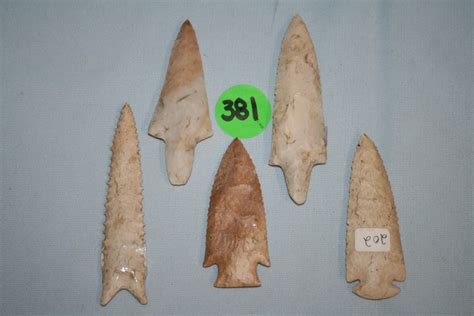 Lot - (5) Contemp. Flints