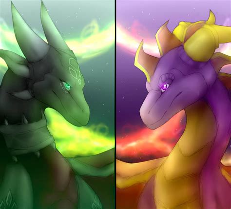 spyro  cynder  dragoazinha  deviantart
