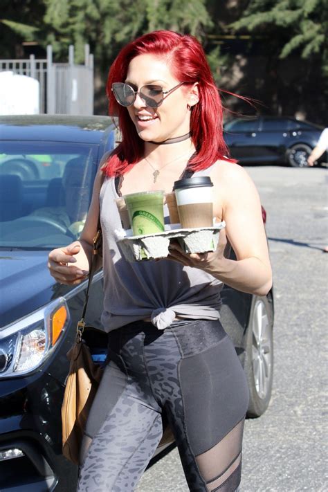 SHARNA BURGESS Arrives at Dancing with the Stars Rehersal in Los