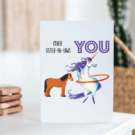 Sister in Law Card Funny Sister-in-law Card Sister in Law | Etsy