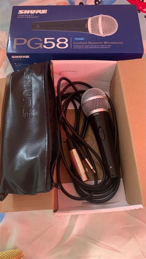 Shure microphone, Audio, Microphones on Carousell