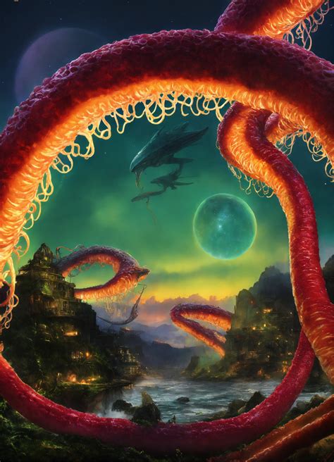 Lexica - Alien tentacles, novel cover