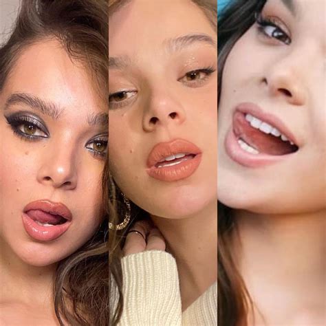 Hailee Seinfelds full lips & wet tongue makes my bi cock throb so hard