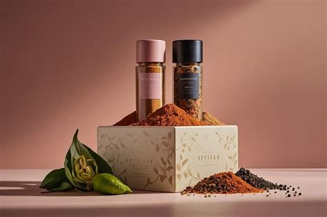 A box of spices with a box of spice on it | Premium AI-generated image