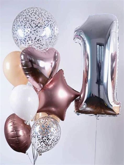 Набор с большим шаров с блестками - WOWBalloons.com.ua