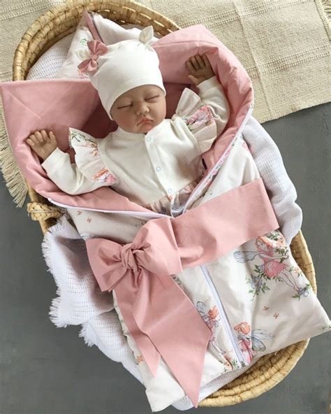 Комплект на выписку Девочки Nastile_Kids Лето розовый, экрю, размер 56 ...