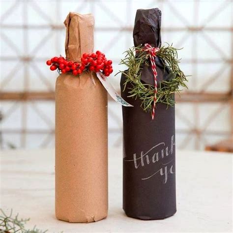 Идеи как упаковать бутылку в подарок | Geschenke verpacken weihnachten ...