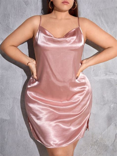 draped split hem satin cami dress satin cami dress cami dress