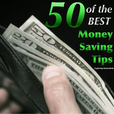 money saving tips exploring domesticity