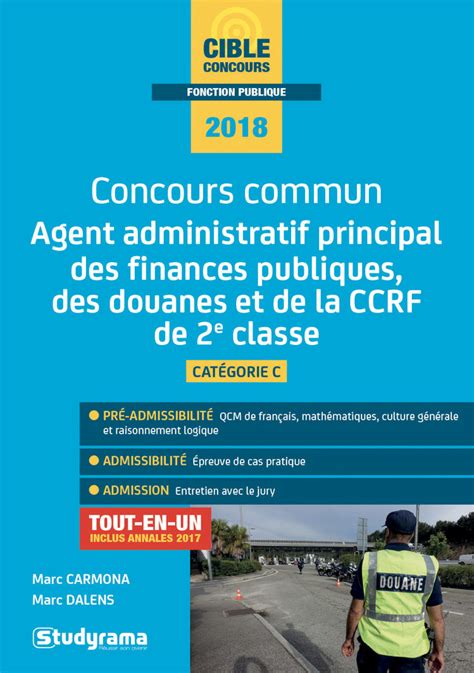 concours commun agent administratif principal des finances publiques