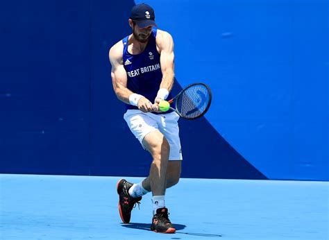 Andy Murray goes topless as he steps up Olympics preparations in Tokyo