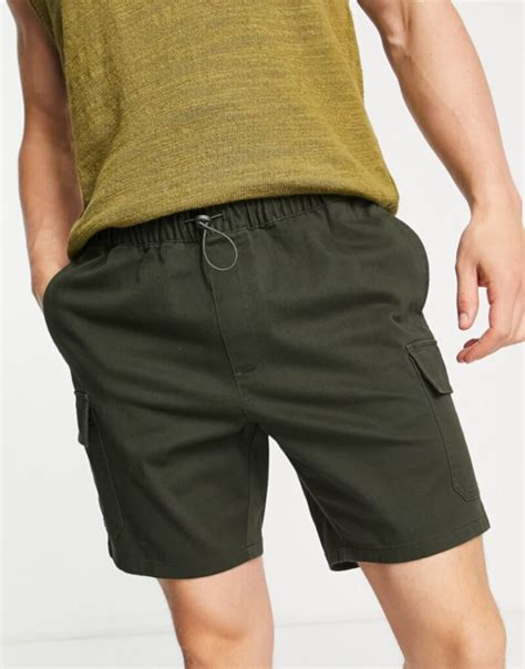 Купить Шорты Темно-зеленые узкие шорты карго ASOS DESIGN ASOS DESIGN ...