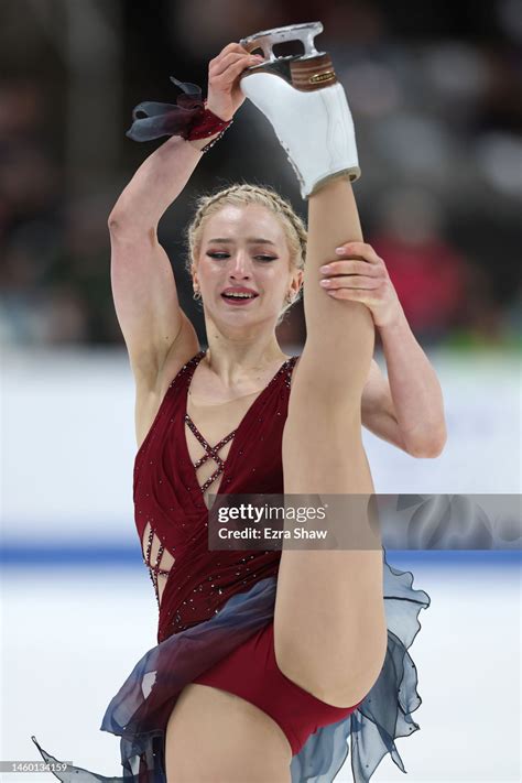 Amber Glenn skates during the Championship Women's Free Skate on day