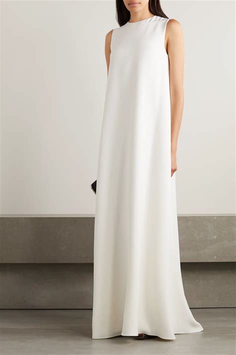 THE ROW Eno silk-crepe maxi dress | Minimal dress, Gowns, Minimalist