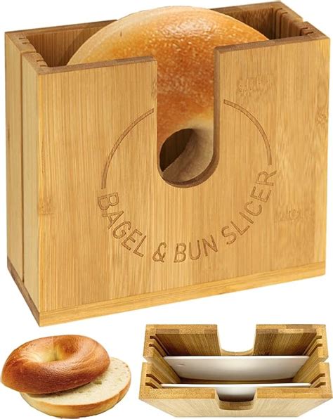 Amazon.com: Adjustable Bagel Cutter Slicer for Small and Large Bagels ...