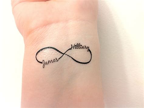 Infinity Tattoos With Names On Wrist