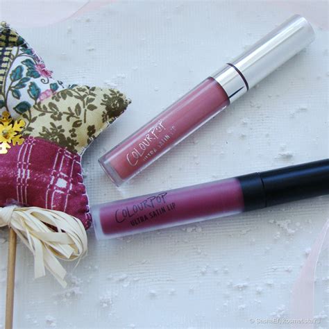 Две сатиновые помады - ColourPop Ultra Satin Lip. Оттенки Alyssa и Wink ...