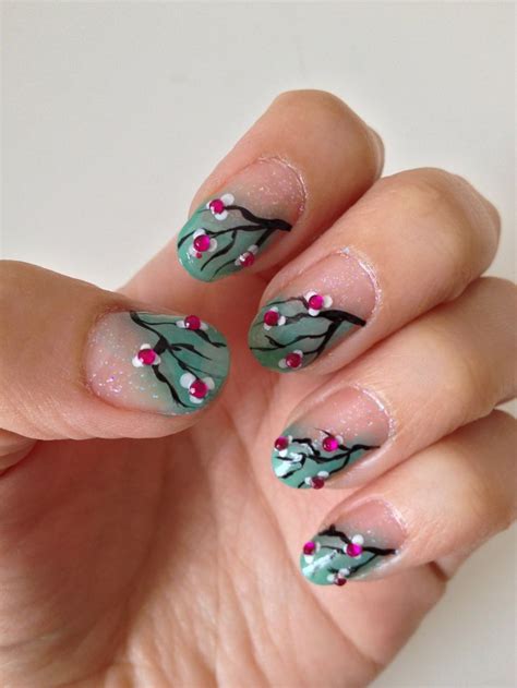 Cherry Blossom Nail Art Video Tutorial This is my version of the cherry