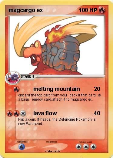 Pokémon magcargo ex - melting mountain - My Pokemon Card