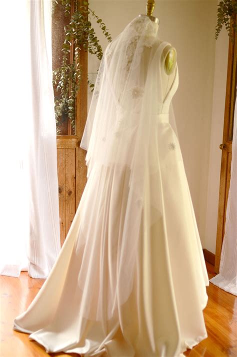 ASTER VEIL Wedding Veil, Bridal Veil, Wedding Veil With Blusher, Lace