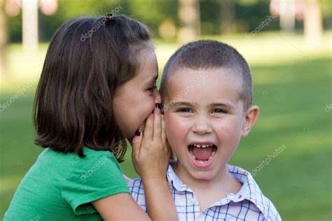 Kids Telling Secrets — Stock Photo © ArenaCreative #8227429