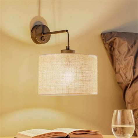 juta wall light  bulb lightscouk