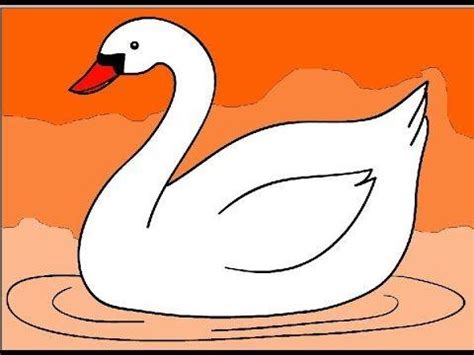 Gambar Sketsa Angsa