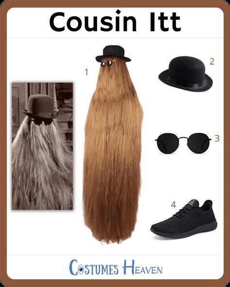 Cousin Itt Costume For Cosplay & Halloween 2024