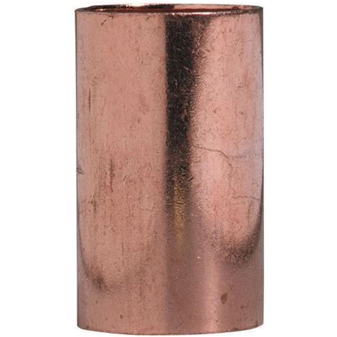 Nibco 1/2 In. Sweat X 1/2 In. D Sweat Copper Coupling With Stop 10 Pk ...