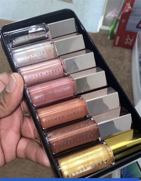 fenty beauty lip glosses | Fancy makeup, Skin makeup, Makeup skin care