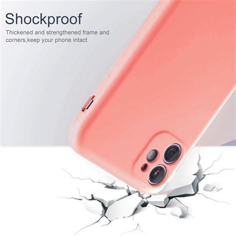 Siliconen hoesje met camera bescherming iPhone 11 (roze) - Phone-Factory