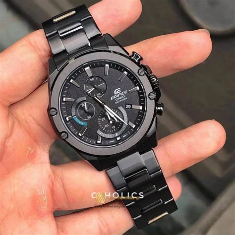 ĐỒNG HỒ NAM CASIO EDIFICE EFR-S567DC-1A SAPPHIRE BLACK DIAL DÂY KIM ...