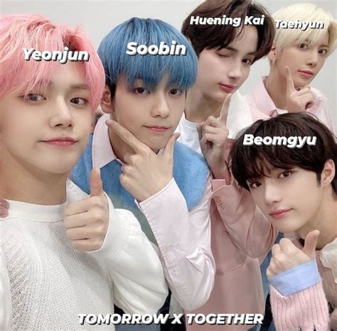 tomorrow     txt group photo  names txt