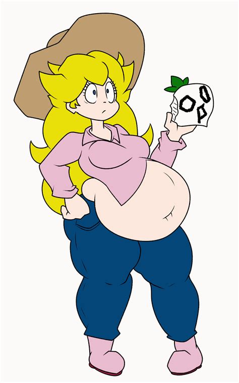 Princess Peach Burpy Stuffing [GIF] by elrochete on DeviantArt