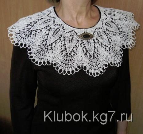 Воротник спицами Шевалье | Воротники, Вязание, Схемы вязания