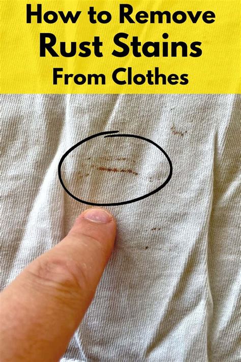 how to clean rust stains